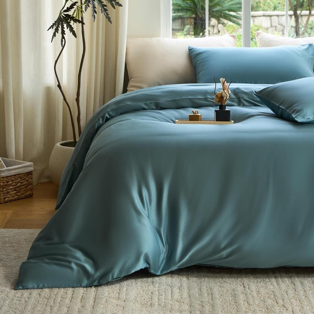 NWT DOZ by Sijo  Duvet Cover Teal Blue , Full/Queen